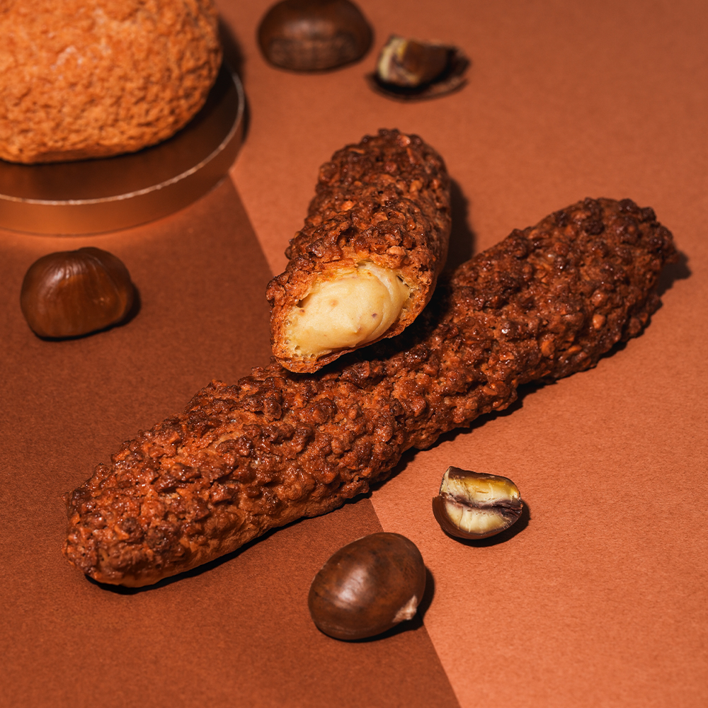 202511月限定口味-杏仁棒棒栗子口味