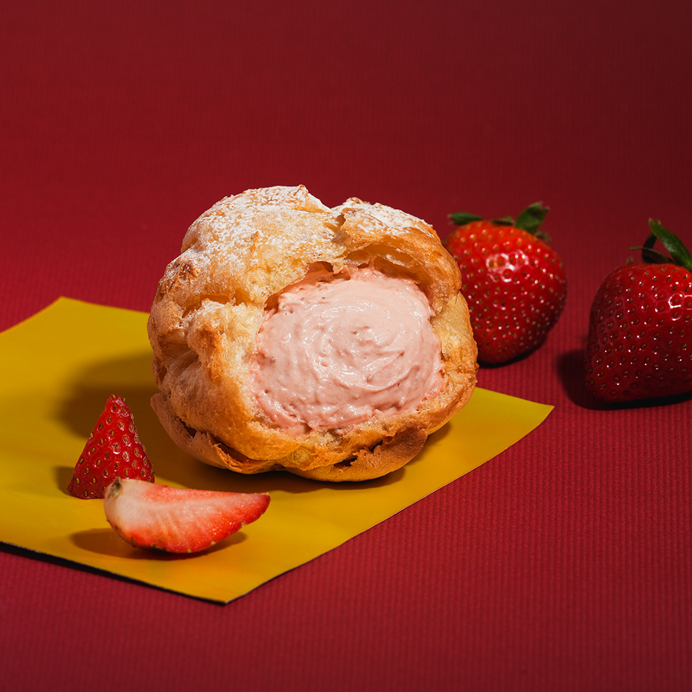 202511月限定口味-日式草莓泡芙