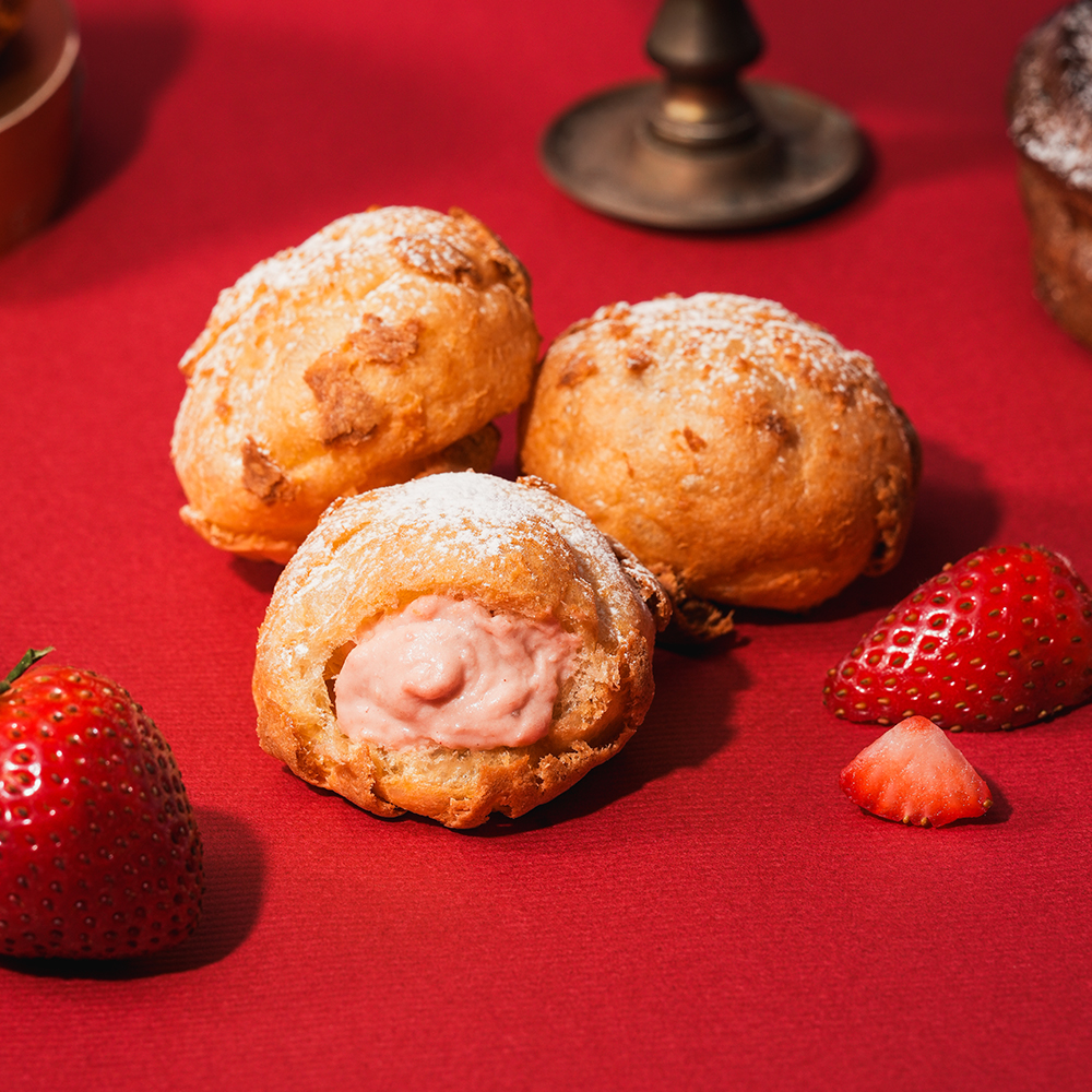 202511月限定口味-mini泡芙組草莓口味