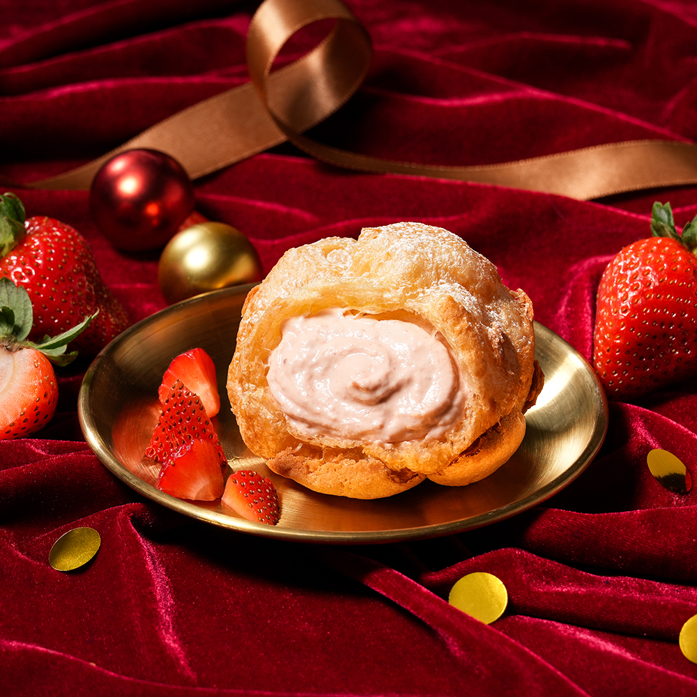 202512月限定口味-草莓泡芙