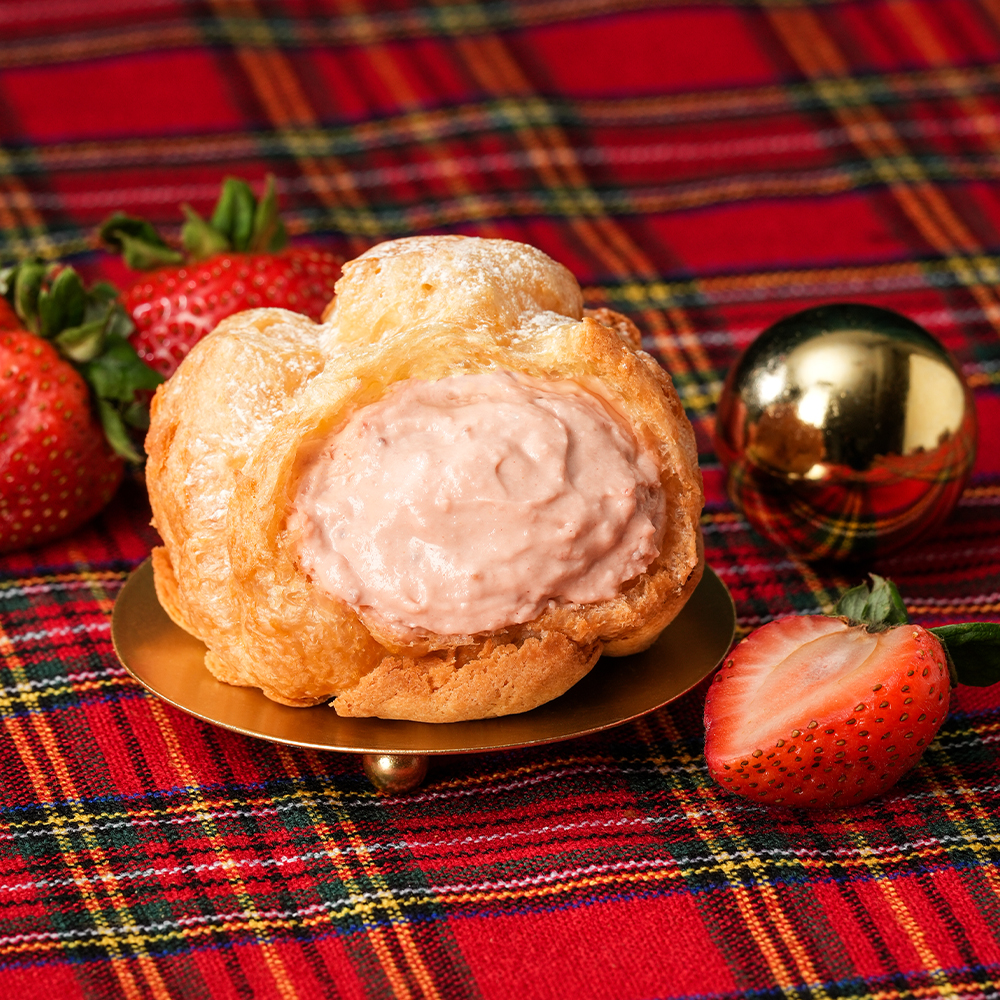 202512月限定口味-日式草莓泡芙