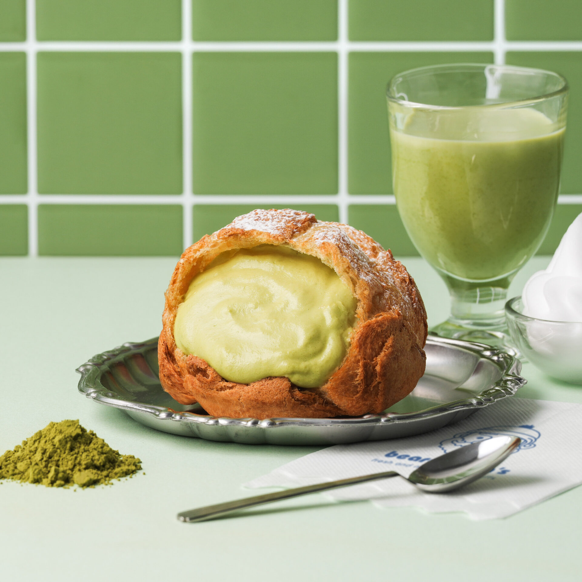 202604月限定口味-抹茶生乳泡芙